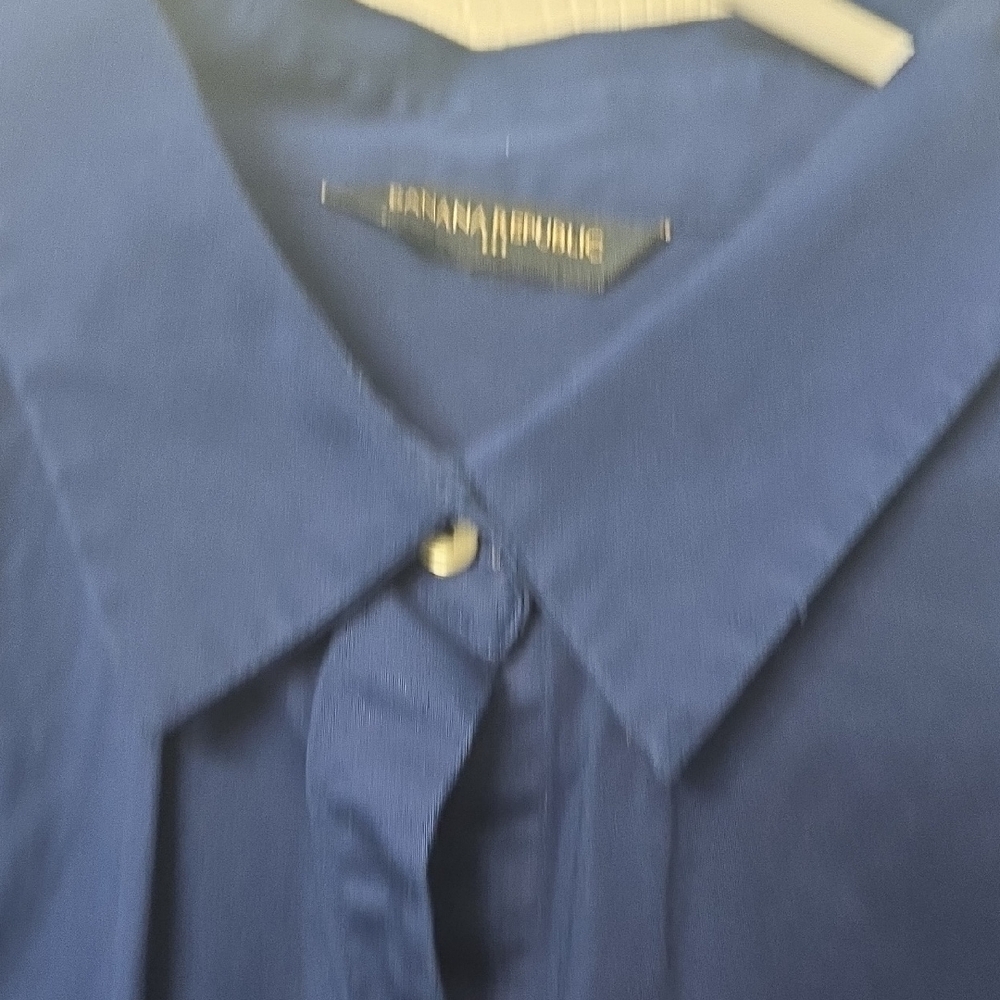 Banana Republic Women's Deep Blue Dress Shirt